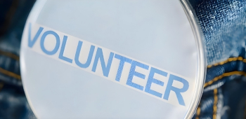 Image of a volunteer badge